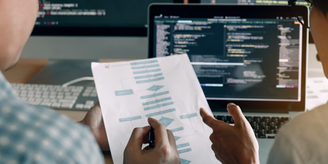 developers testing a website