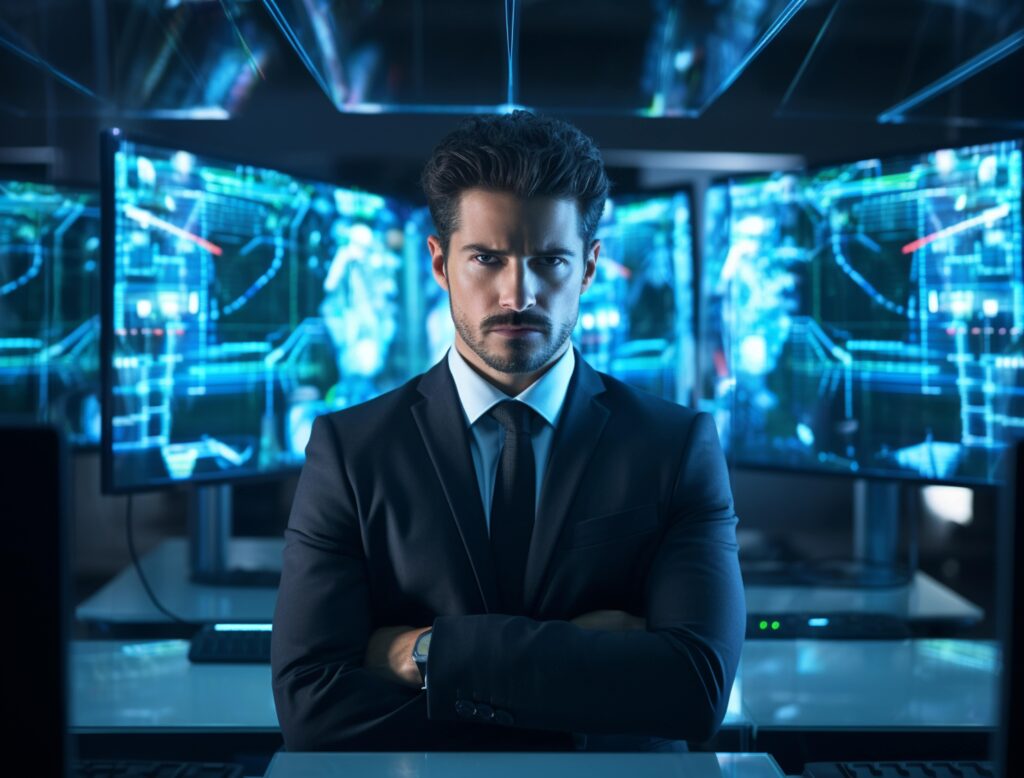 Businessman with elite costume and outfit